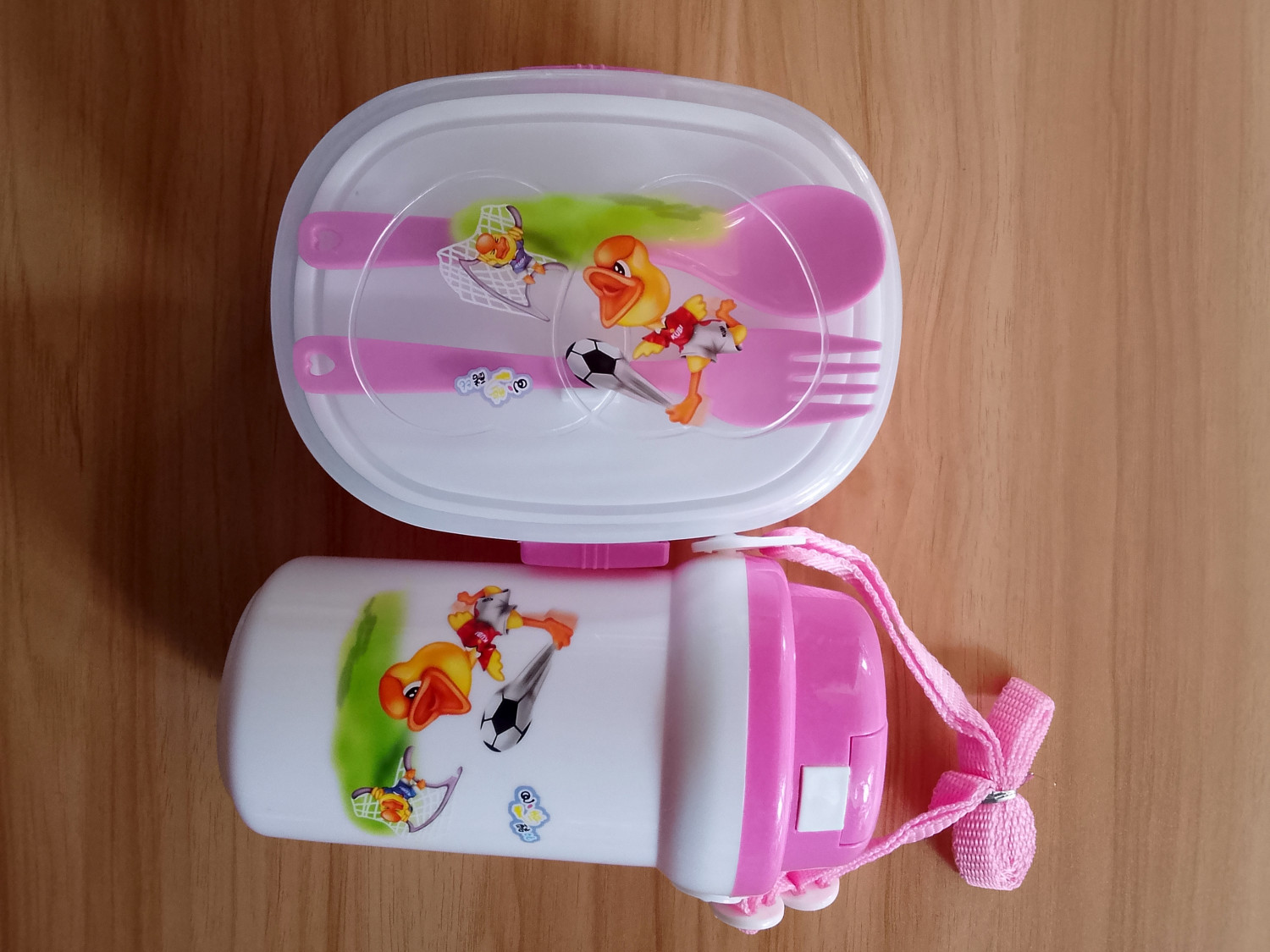 Plate and water bottle set for children